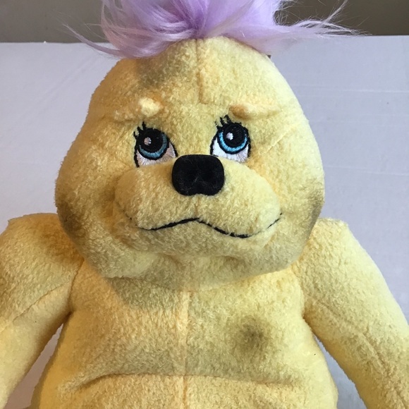 Very Rare Tuck in Time Yellow Purple Plush Stuffed Animal Unknown Character - Picture 4 of 9
